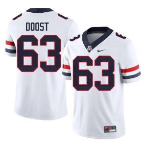 U of A Alexander Doost #63 White Official College Football Men Jerseys 655678-788