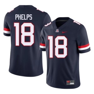 UA #18 Brandon Phelps Men's College Football Replica Navy Jerseys 394750-292
