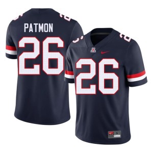 University of Arizona Mens NCAA Navy Coleman Patmon #26 College Football Jersey 850982-633