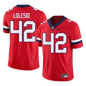 Wildcats Mens Dominic Lolesio Red #42 College Football Official Jersey 933034-394