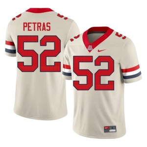 Arizona Dustin Petras Official Mens #52 Cream College Football Jerseys 737184-826