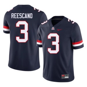 Arizona #3 Kedrick Reescano Limited Men's College Football Navy Jerseys 385051-324