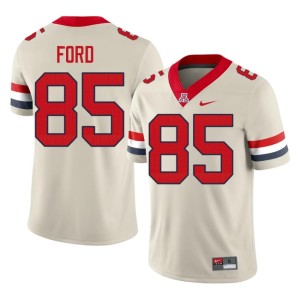 UA Wildcats College Football Men Cream Embroidery Kellan Ford #85 Jersey 903529-970