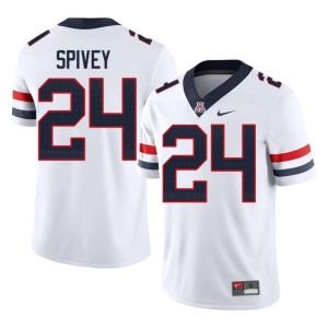 Bear Down Arizona Kingston Spivey Game White College Football Men #24 Jersey 251019-549
