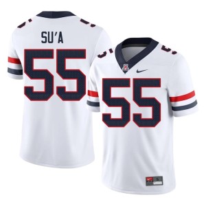U of A Wildcats Limited Leviticus Su'a #55 Mens White College Football Jersey 363645-558