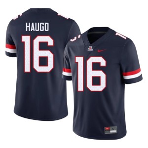U of A Wildcats Replica Navy #16 Luke Haugo Men College Football Jersey 216421-526