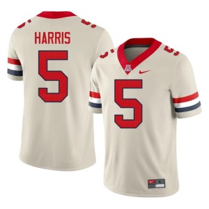 University of Arizona Cream Men #5 College Football High School Max Harris Jersey 104226-226