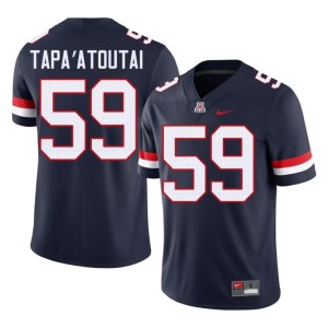 AZ Wildcats Men's #59 Alumni College Football Navy Rhino Tapa'atoutai Jersey 405764-342