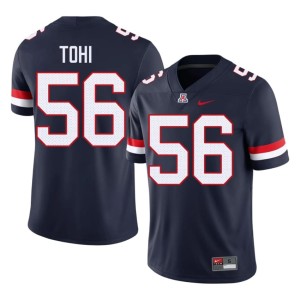 The Wildcats Mens Sione Tohi #56 Alumni College Football Navy Jersey 206884-150