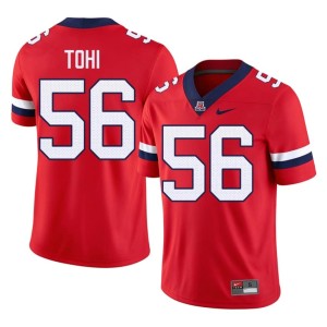 University of Arizona College Football Men's Red Player Sione Tohi #56 Jerseys 844655-197