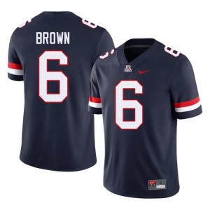Wildcats Men's College Football Taye Brown Official Navy #6 Jersey 441449-899