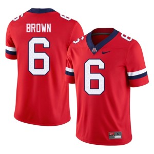 U of A Wildcats Men #6 Taye Brown University College Football Red Jersey 373263-863