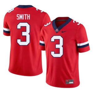 Bear Down Arizona Red College Football Tre Smith #3 Mens Embroidery Jersey 697669-258