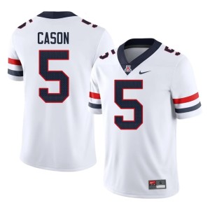 AZ Wildcats White Antoine Cason College Football Stitched Men's #5 Jersey 304579-523