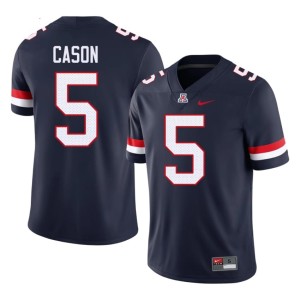 UA College Football Navy Antoine Cason Mens Stitched #5 Jersey 606229-138