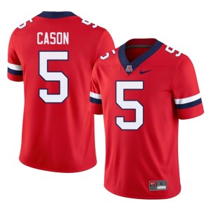 The Wildcats #5 Antoine Cason Red College Football Men Player Jerseys 924568-872
