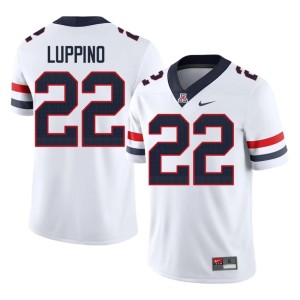 Cats #22 Men's Art Luppino College Football Game White Jerseys 784918-209