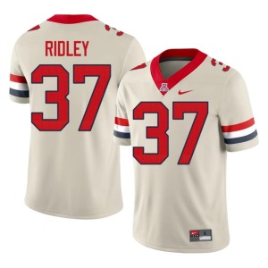 AZ Wildcats Cream College Football NCAA Chase Ridley Men's #37 Jersey 486106-122