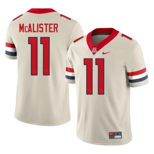 The Wildcats Men's High School College Football Cream Chris McAlister #11 Jersey 327185-468