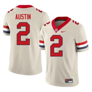 The Wildcats Cream College Football Men's Daylen Austin NCAA #2 Jersey 840037-542