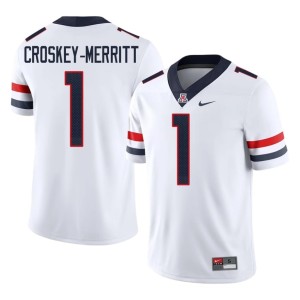 UA College Football White #1 Mens Alumni Jacory Croskey-Merritt Jersey 669726-713