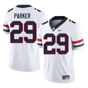 U of A Mens #29 Official White Jaden Parker College Football Jerseys 378195-464