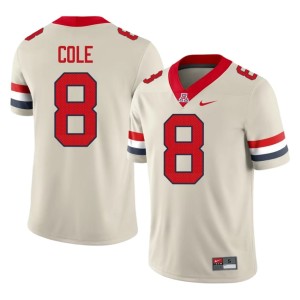 Arizona Wildcats Cream Jay'Vion Cole 2026 #8 Men College Football Jerseys 743341-132