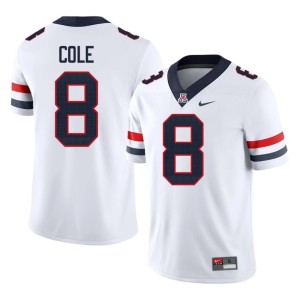 Wildcats White #8 Jay'Vion Cole Limited College Football Mens Jerseys 750097-777
