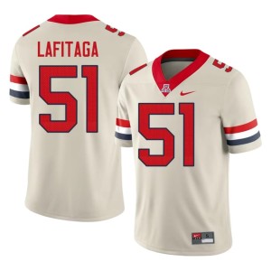 U of A Wildcats Kaisi Lafitaga Replica #51 College Football Mens Cream Jerseys 102186-236