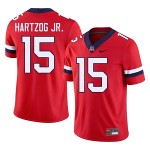 University of Arizona College Football #15 Men Red Malcolm Hartzog Jr. Limited Jersey 538611-107