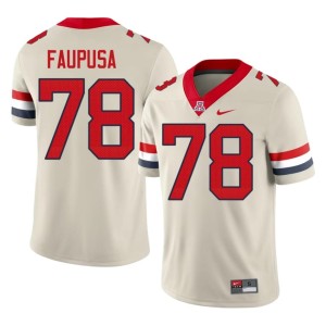 UA Wildcats Men's Manoah Faupusa Cream #78 2026-27 College Football Jerseys 408969-951
