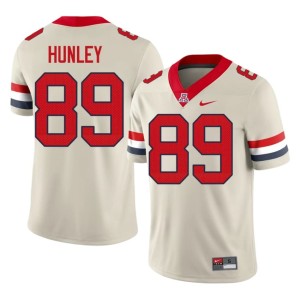 UA Wildcats Stitched College Football Men Ricky Hunley Cream #89 Jersey 263099-256