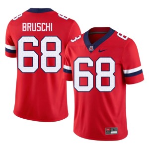AZ Wildcats Tedy Bruschi Men's #68 College Football Alumni Red Jerseys 277562-523