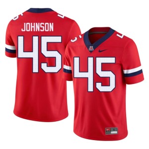 AZ Wildcats Red Official College Football Men #45 Victory Johnson Jerseys 151607-418