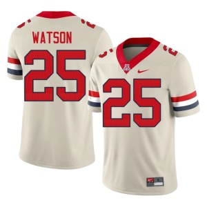 Wildcats College Football 2026-27 Men's Zuri Watson Cream #25 Jerseys 873911-554