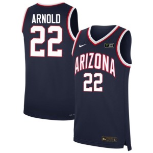 AZ Wildcats Men's College Basketball NCAA Navy Addison Arnold #22 Jerseys 168759-226