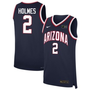Arizona Wildcats Men Alumni Cameron Holmes Navy College Basketball #2 Jerseys 237097-358
