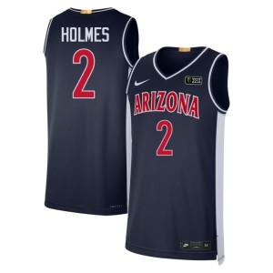 U of A Wildcats Retro Official #2 Cameron Holmes Men Navy Jerseys 471577-573