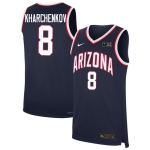 Cats Ivan Kharchenkov Embroidery Navy Men's #8 College Basketball Jerseys 578414-589