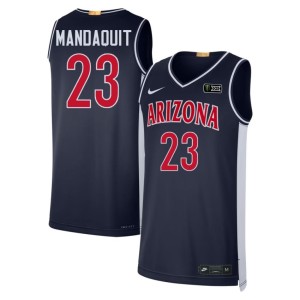 UA Mens JJ Mandaquit Retro #23 Stitched Navy Jerseys 557456-125