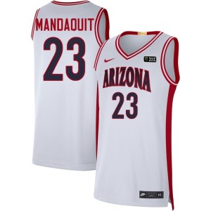 Cats College Basketball White #23 JJ Mandaquit Mens Embroidery Jersey 792273-952