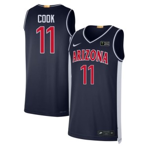 Bear Down Arizona #11 Navy Men's Game Retro Jackson Cook Jersey 995067-321