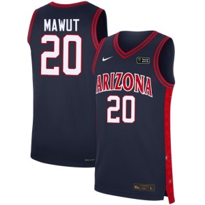 Arizona Wildcats #20 Stitched Alternate Mabil Mawut Men Navy Jerseys 807640-328