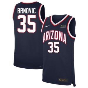 Wildcats Maksim Brnovic Navy Men's Stitched College Basketball #35 Jersey 398532-598