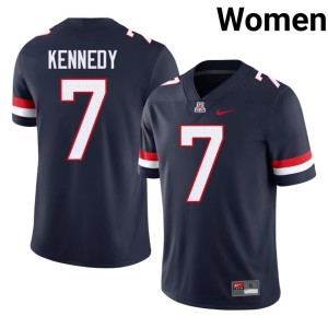 University of Arizona Chase Kennedy #7 Womens College Football Navy University Jersey 243667-804