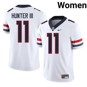 University of Arizona #11 Women White High School Chris Hunter III College Football Jersey 829512-861