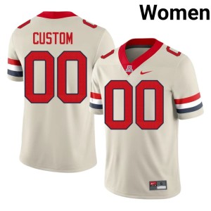 University of Arizona Women's Custom #00 Cream College Football High School Jersey 532591-286