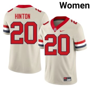 Arizona Dajon Hinton Limited Womens College Football Cream #20 Jerseys 316444-276