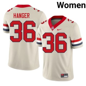 Bear Down Arizona Cream Womens #36 Game College Football Dominic Hanger Jerseys 150355-834