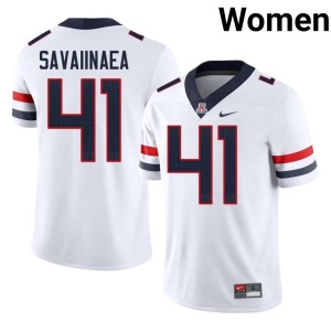 U of A Wildcats White College Football Limited Women's Julian Savaiinaea #41 Jerseys 371653-188